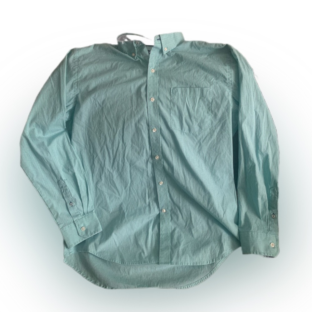 Pre Owned Men’s Izod Long Sleeve Button up Sz Lg Casual Classic Style Comfort